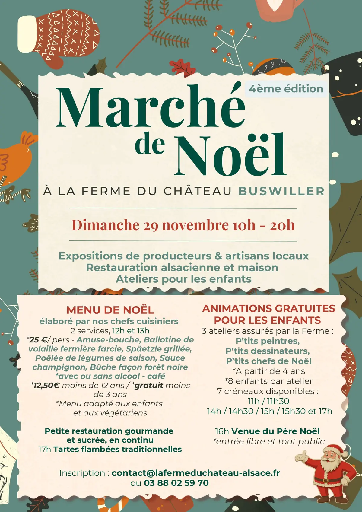 Marché de Noël à la Ferme du Château de Buswiller