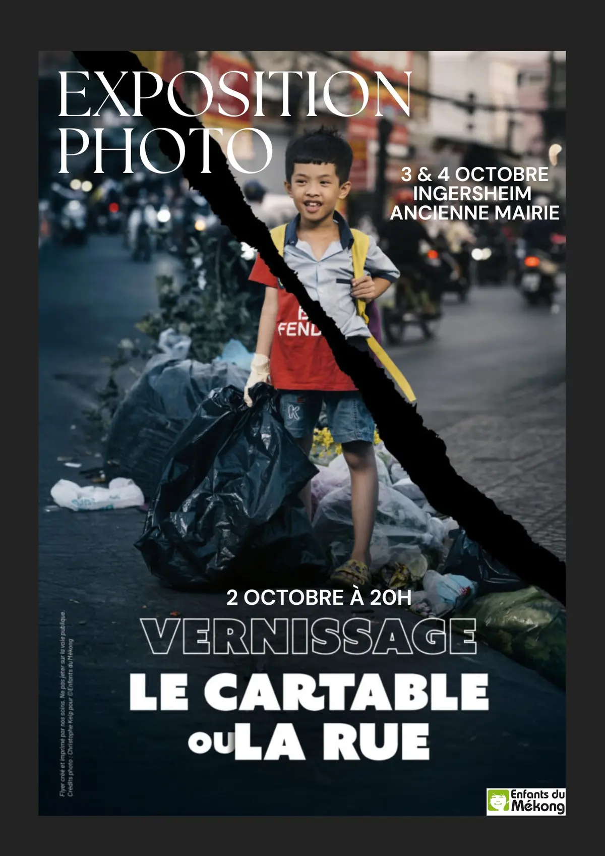 Vernissage - Exposition photo Le Cartable ou la Rue d'Enfants du Mékong