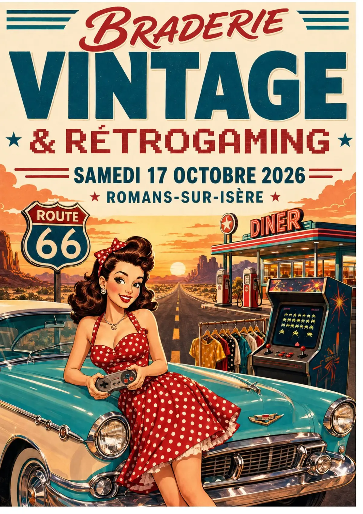 Braderie Vintage et Retrogaming Romans sur isère