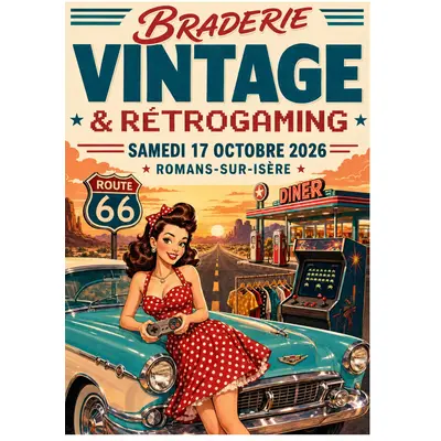 Braderie Vintage et Retrogaming Romans sur isère