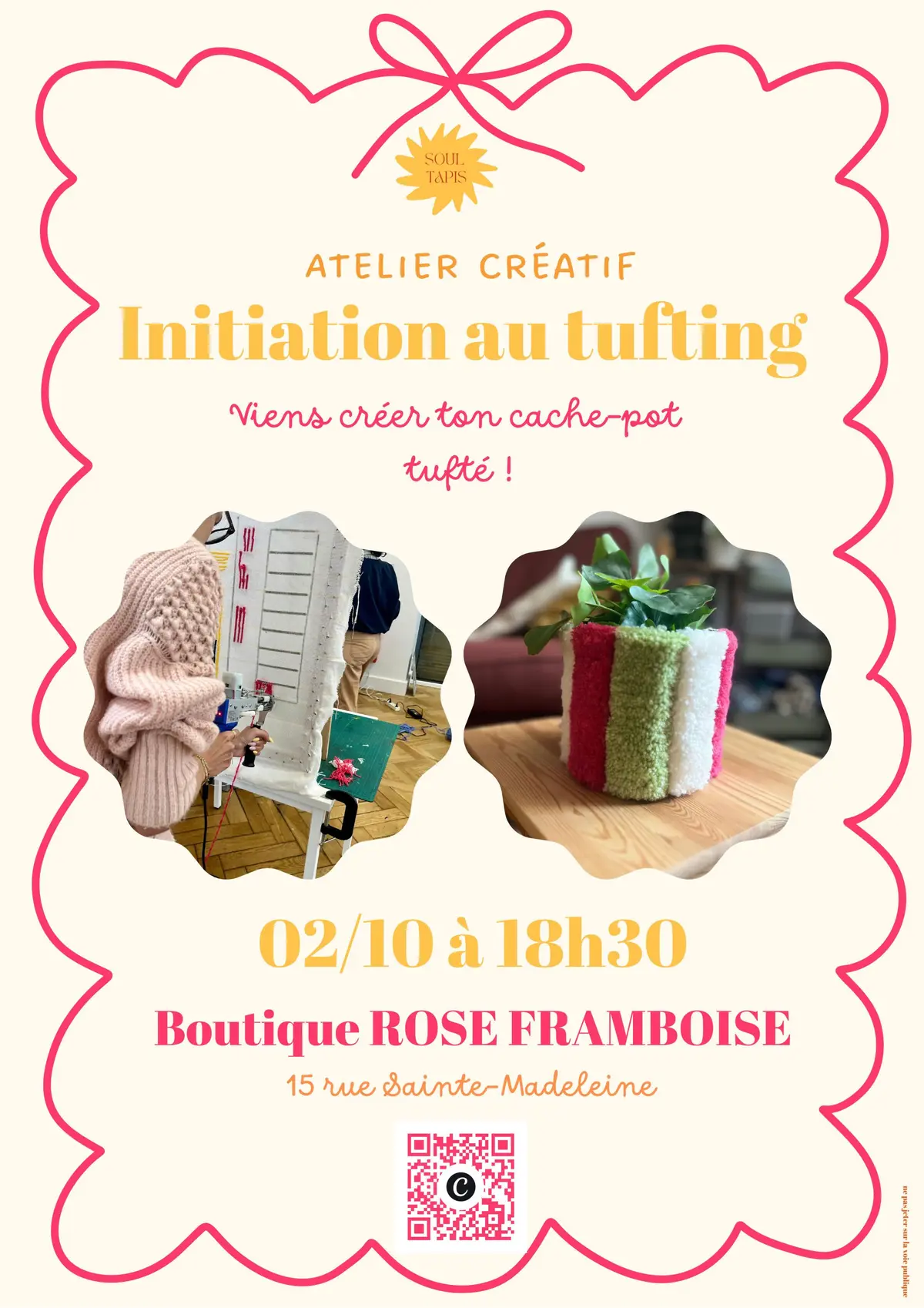 Atelier initiation au tufting