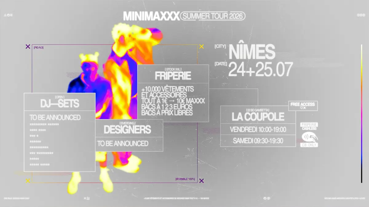 Minimaxxx friperie + DJ-sets + Designers