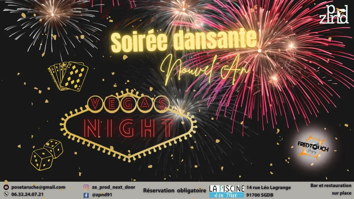 Soirée dansante VEGAS NIGHT nouvel an !
