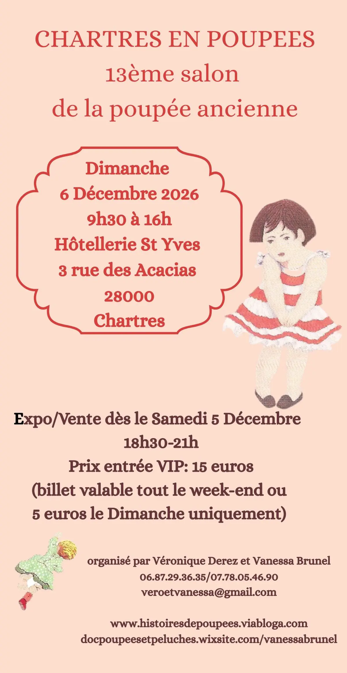 Chartres en poupées, 13ème salon de la poupée ancienne