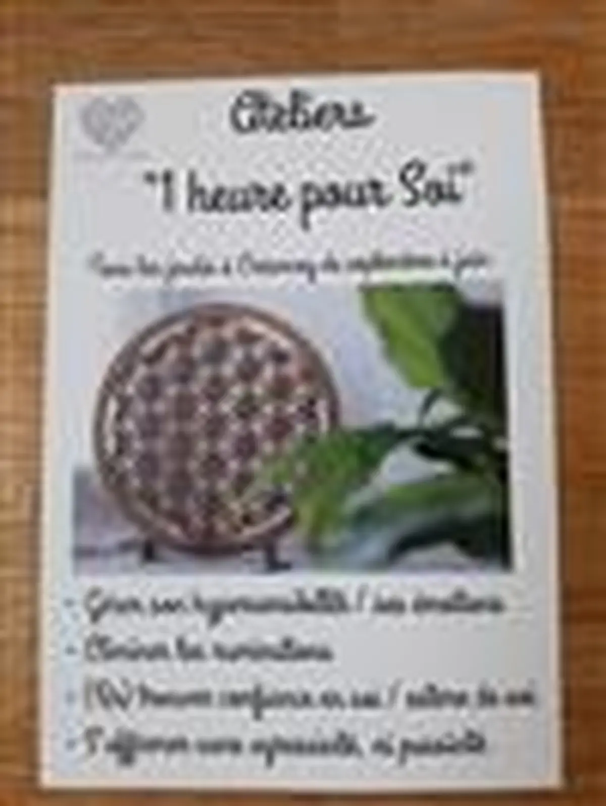 1 heure pour Soi- Créancey