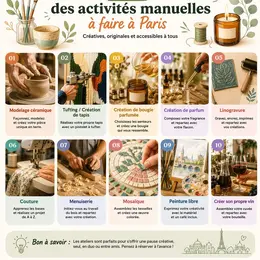 10 ateliers manuels à Paris pour créer, apprendre et repartir avec vos œuvres