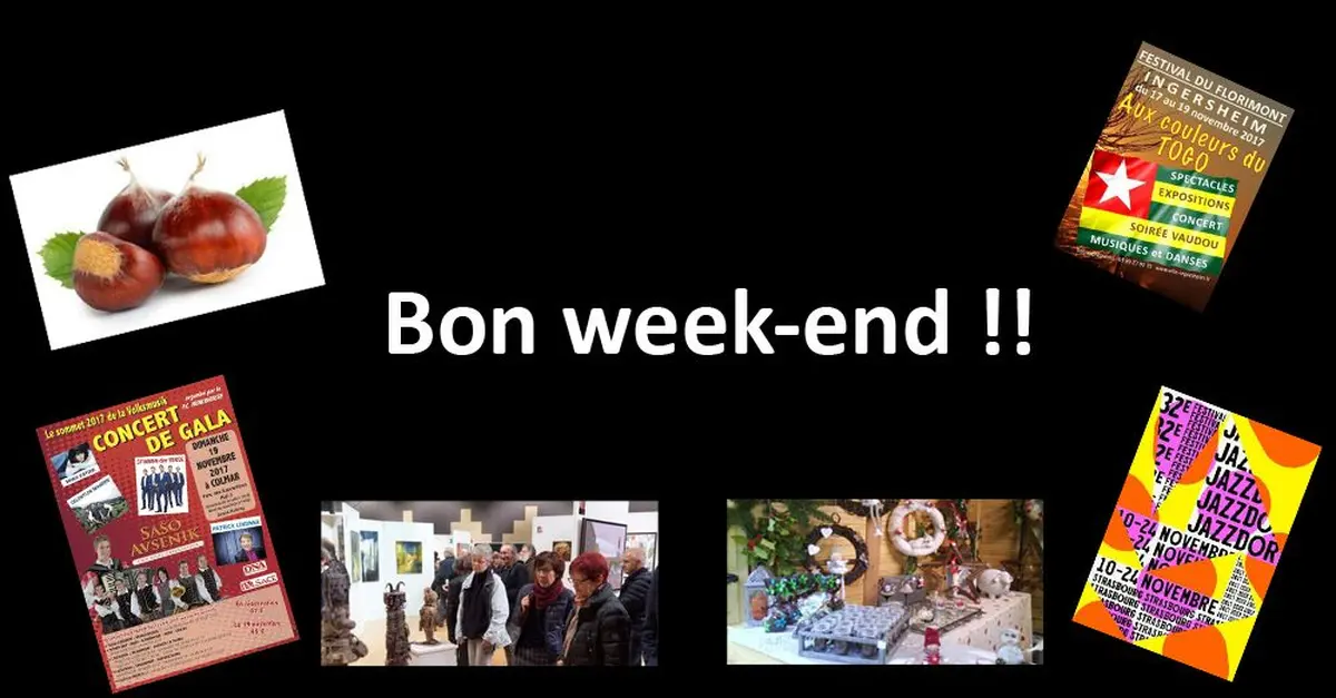 10 idées pour occuper ce week-end du 18/19 novembre en Alsace