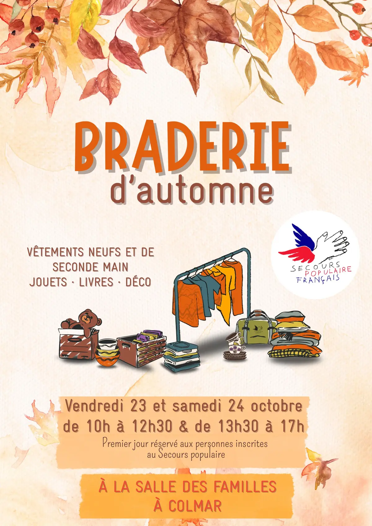 Braderie d’automne du Secours populaire du Haut-Rhin | Colmar