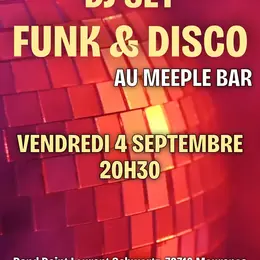 DJ Set Funk & Disco au Meeple Bar