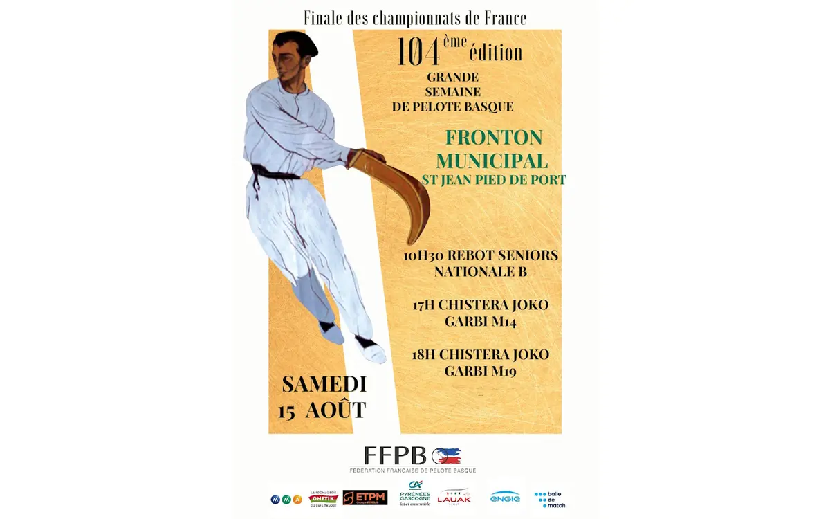 104 ème édition de la Grande semaine de pelote basque : rebot et joko garbi