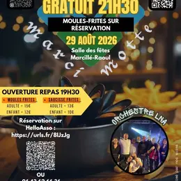 Concert gratuit /Moules frites sur réservation 
