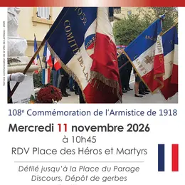 108e Commémoration de l'Armistice de 1918