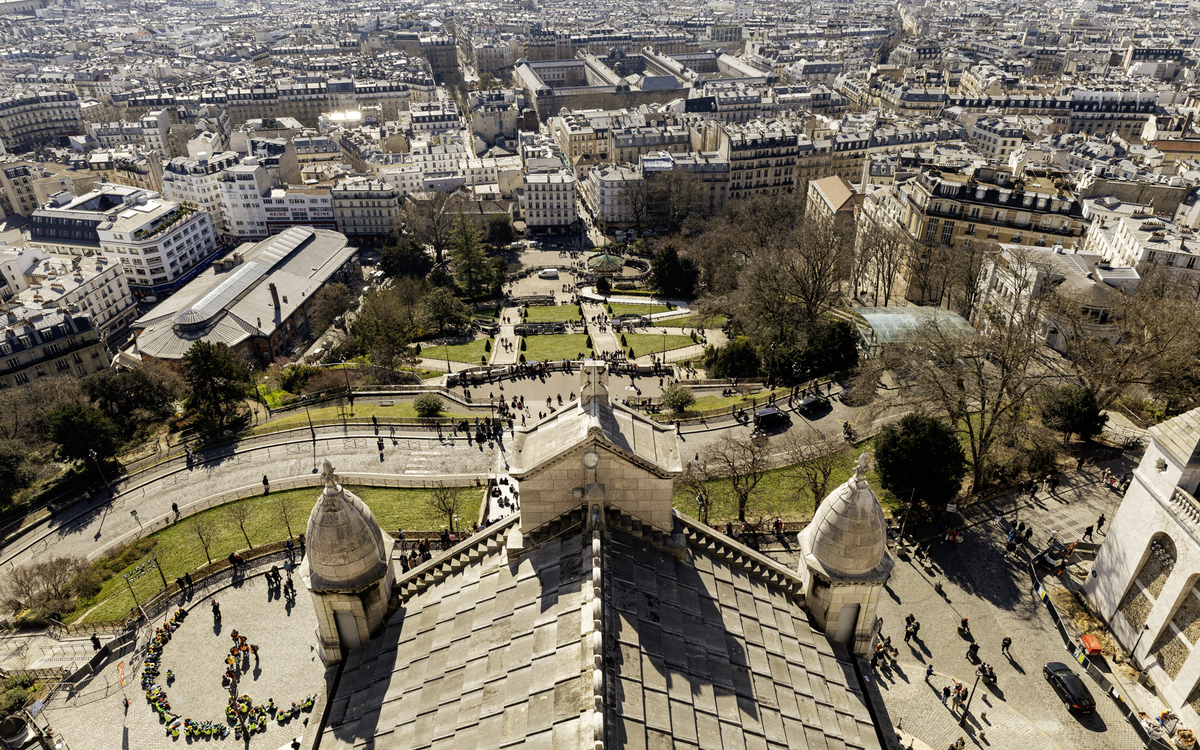 Vue depuis la Basilique du Sacré-coeur de Montmartre