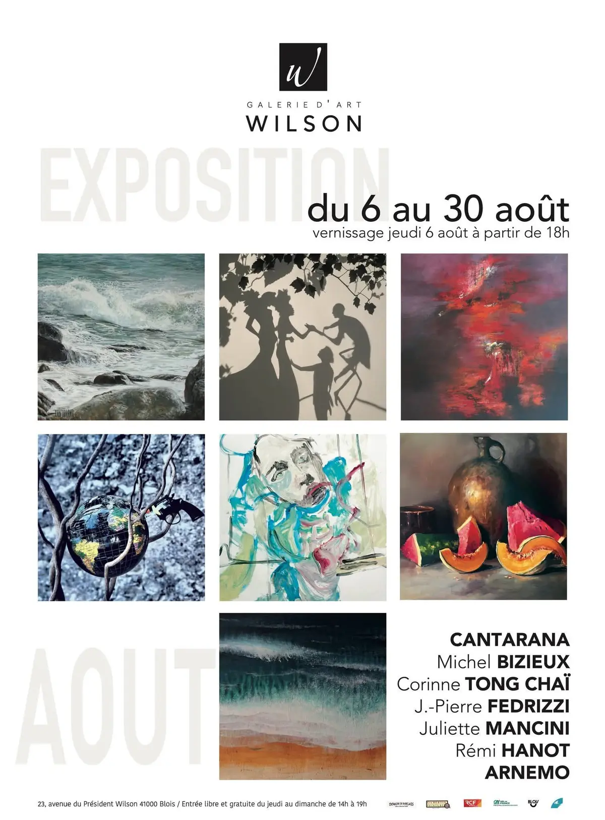 Exposition d’août 2026 à la Galerie d’Art Wilson Blois