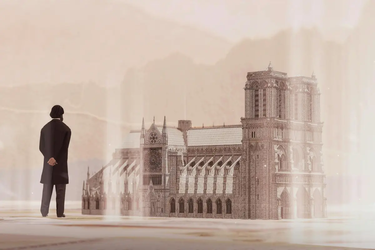 Capture de l'expérience, de l'architecte et de Notre-Dame
