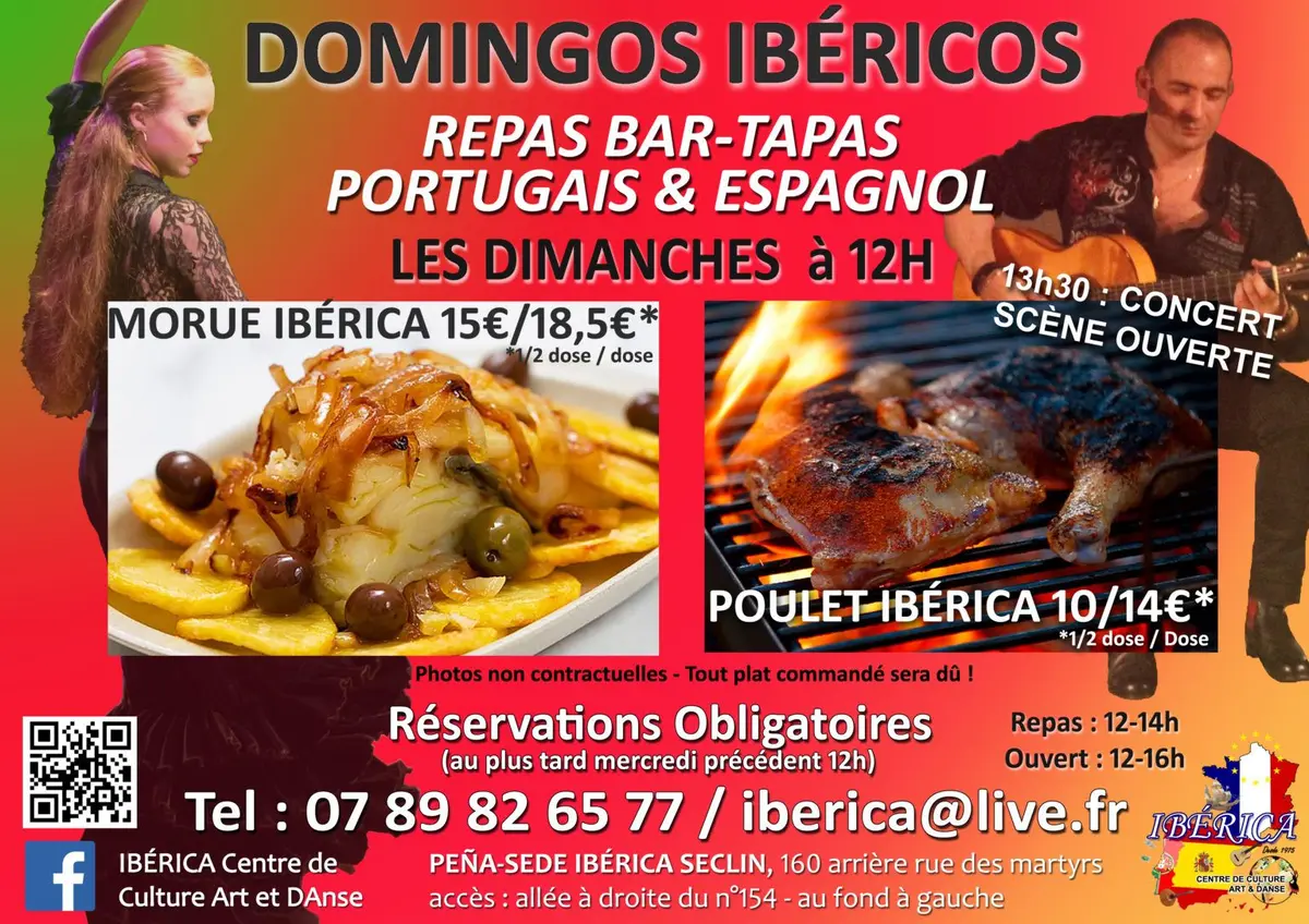 Domingos ibéricos : Repas Spectacle Bar Tapas Seclin Lille Hauts de France