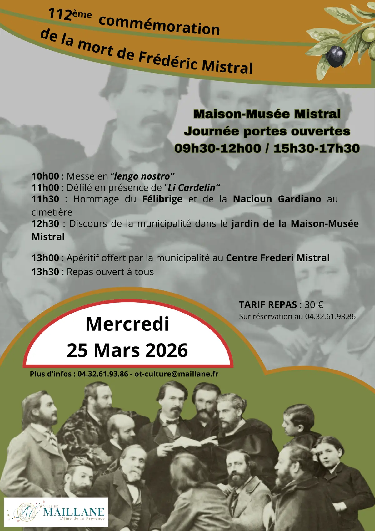 112 ème Commémoration  de la mort de Frédéric Mistral