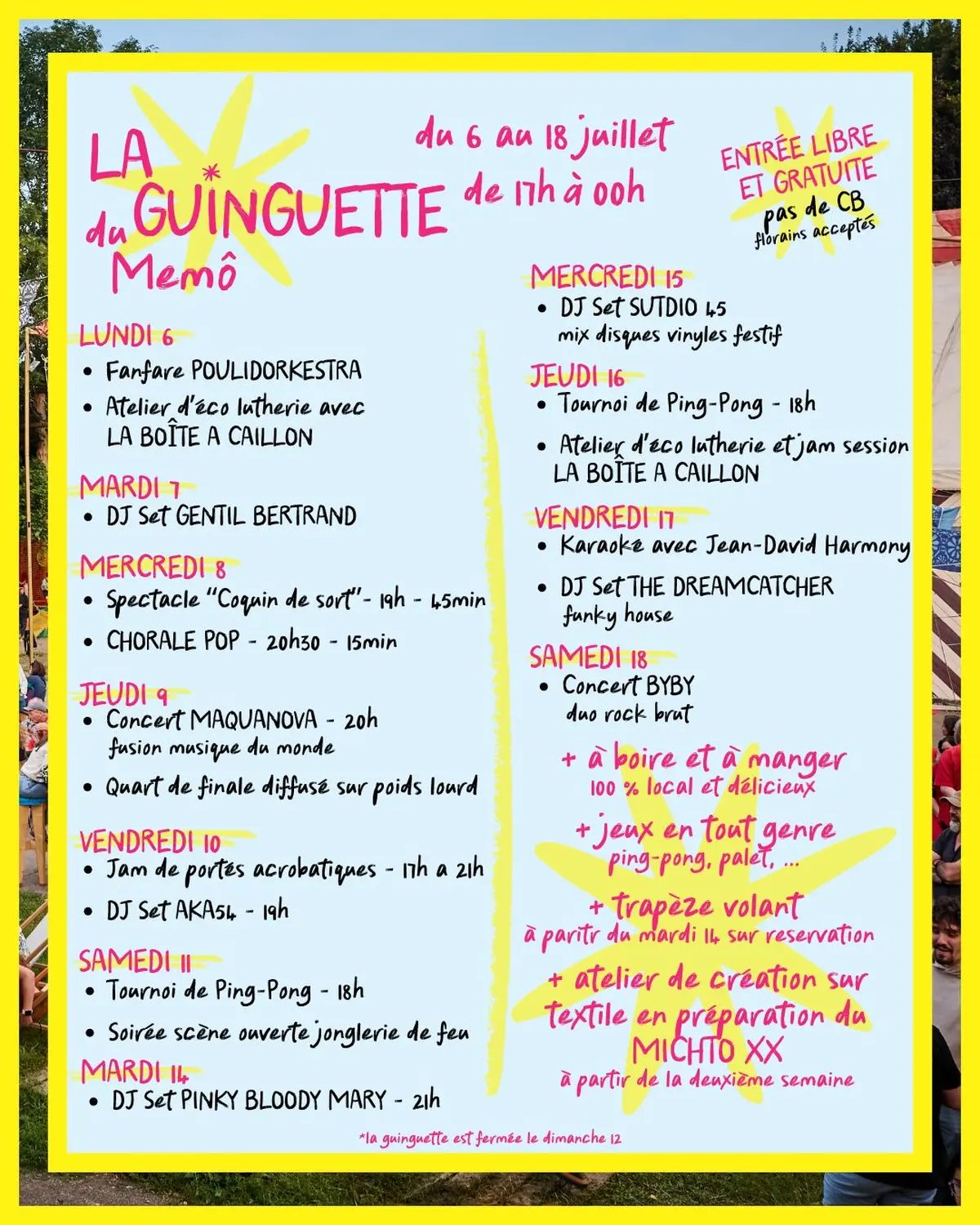 Guinguette du MEMÔ