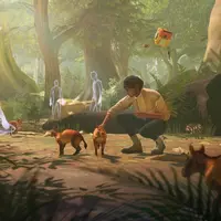 Virtual guide, Charlie and Darwin, Eocene geological era &copy; Excurio - MNHN