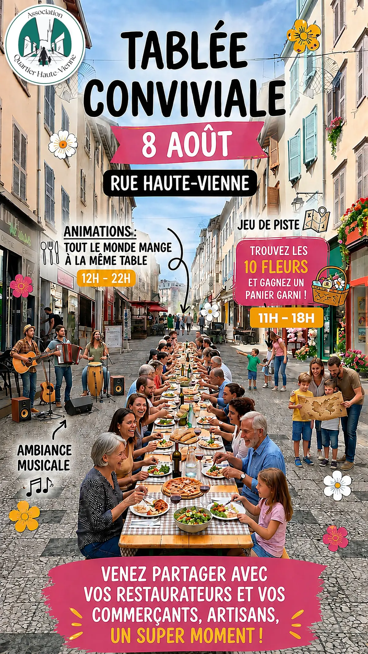 Tablée conviviale du Quartier Haute-Vienne