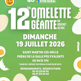 12e édition de l’Omelette Géante du Bouchet du Nac