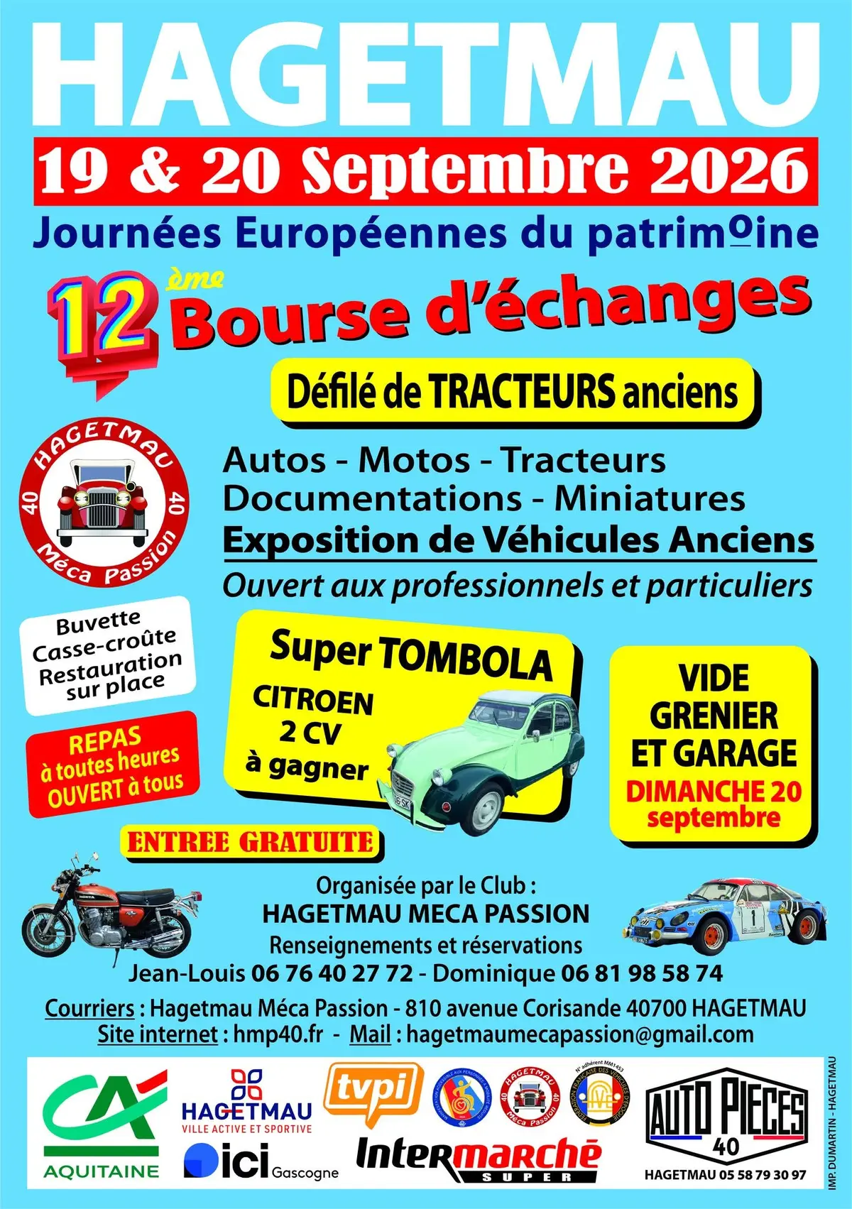 12ème Bourse d'échanges autos, motos et tracteurs