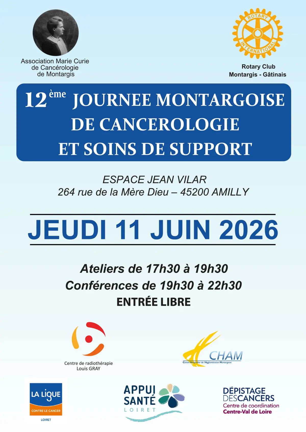 12ème journée Montargoise de cancerologie et soins de support