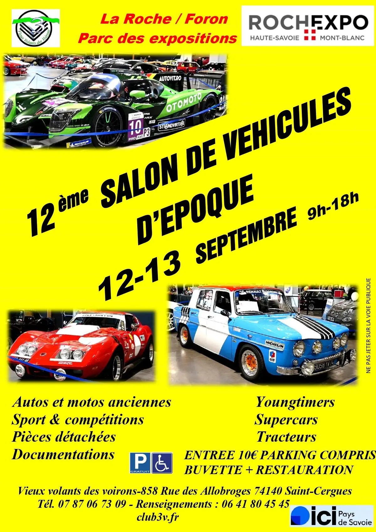 Affiche 12ème salon de véhicules d'époques