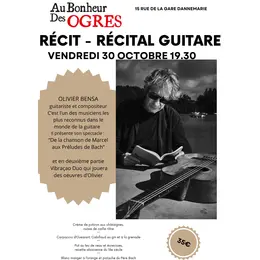 La chanson de Marcel Spectacle inédit de Olivier Bensa (récit et guitare)