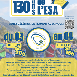 130 ans de l'Etoile Sportive Arudyenne