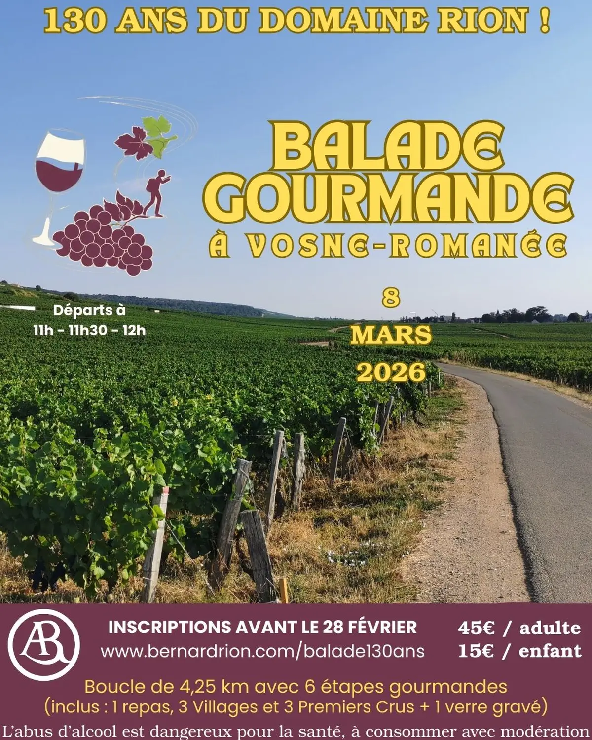130 ans Domaine Rion : Balade Gourmande à Vosne Romanée