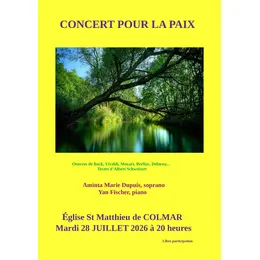 Concert de chant et piano pour la paix