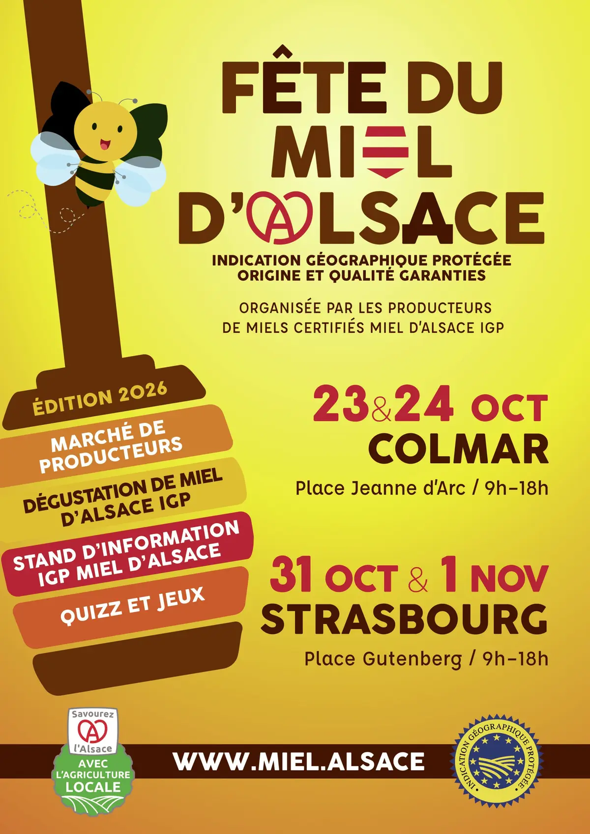 Fêtes du Miel d'Alsace IGP de Colmar