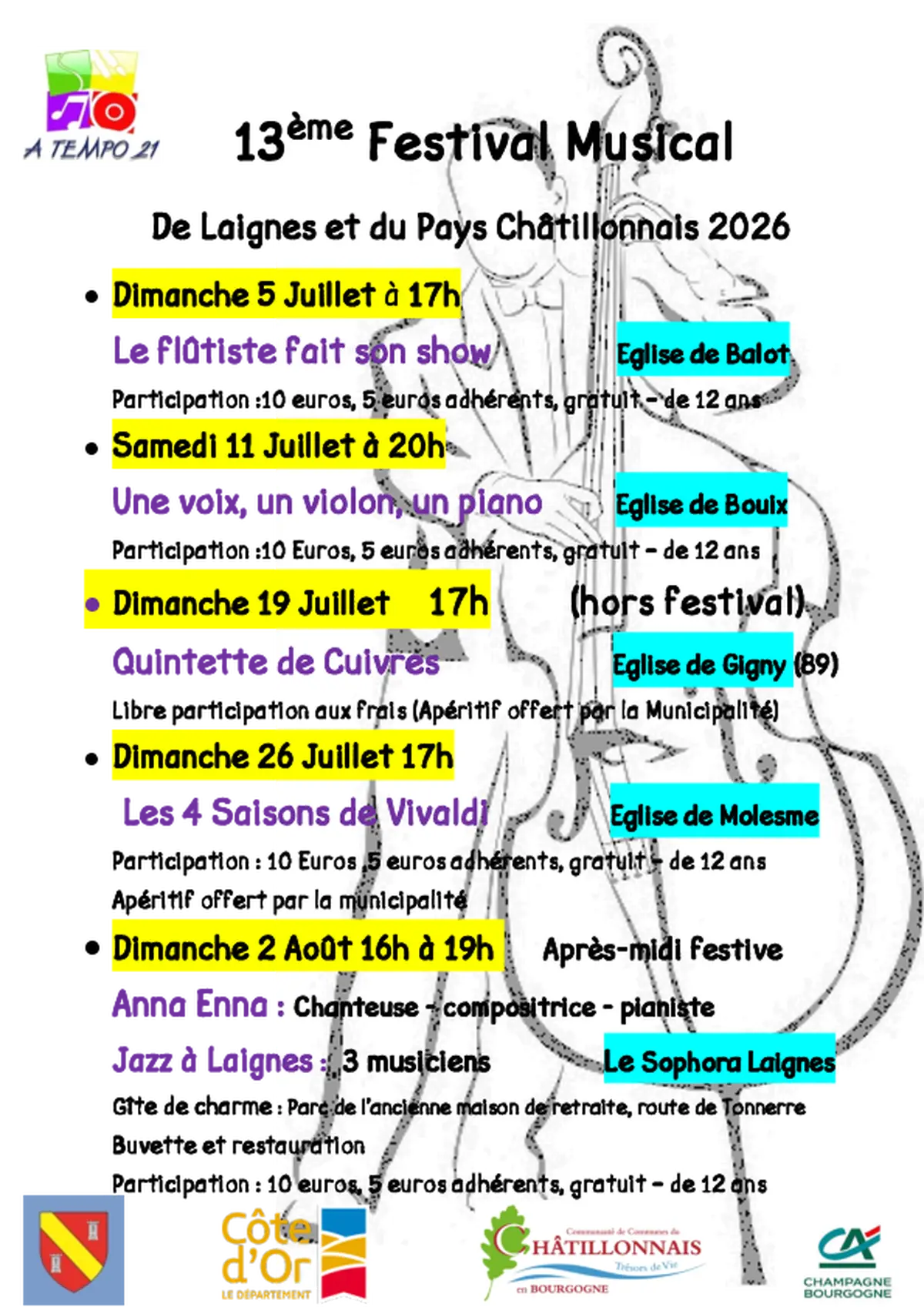 13ème Festival Musical de Laignes et du Pays Châtillonnais