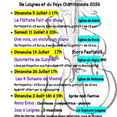 13ème Festival Musical de Laignes et du Pays Châtillonnais