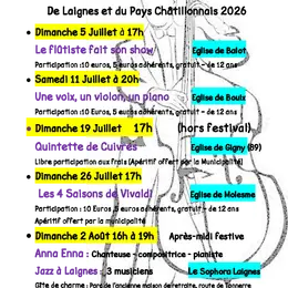 13ème Festival Musical de Laignes et du Pays Châtillonnais