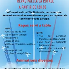 14 juillet - Repas la paëlla royale