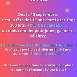 15 ans laser tag orléans