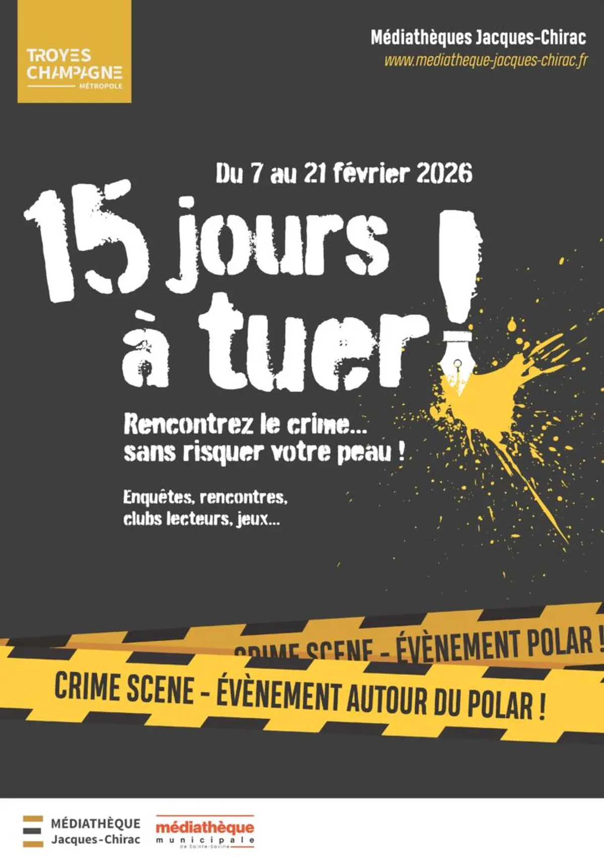 15 jours à tuer !