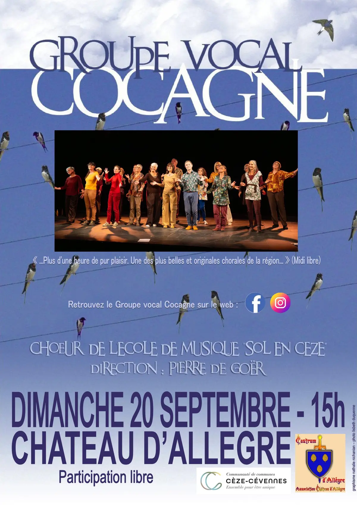 Concert groupe vocal Cocagne