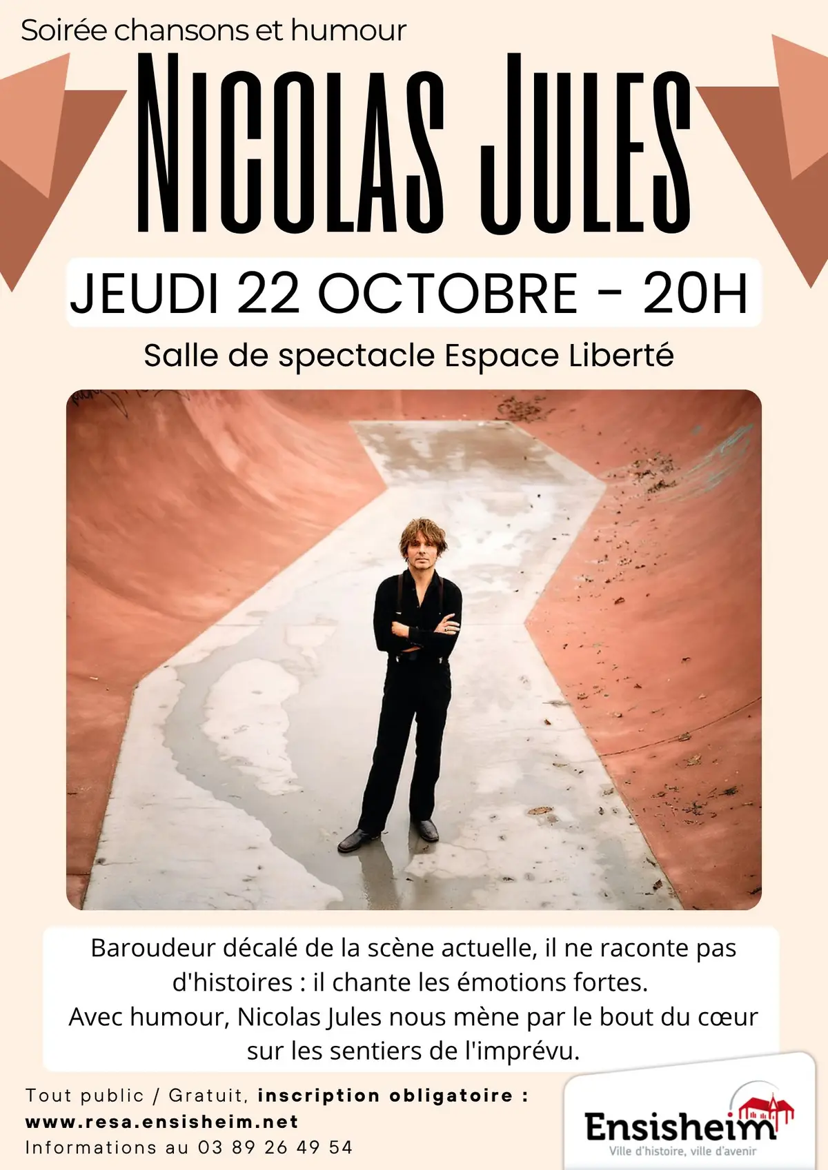Soirée chansons et humour : nicolas jules