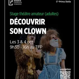 Stage théâtre amateur (adultes) : Découvrir son clown
