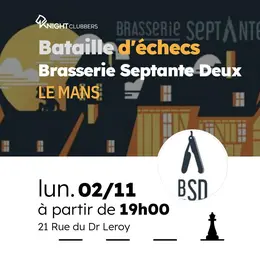 Bataille d'échecs à la Brasserie Septante Deux