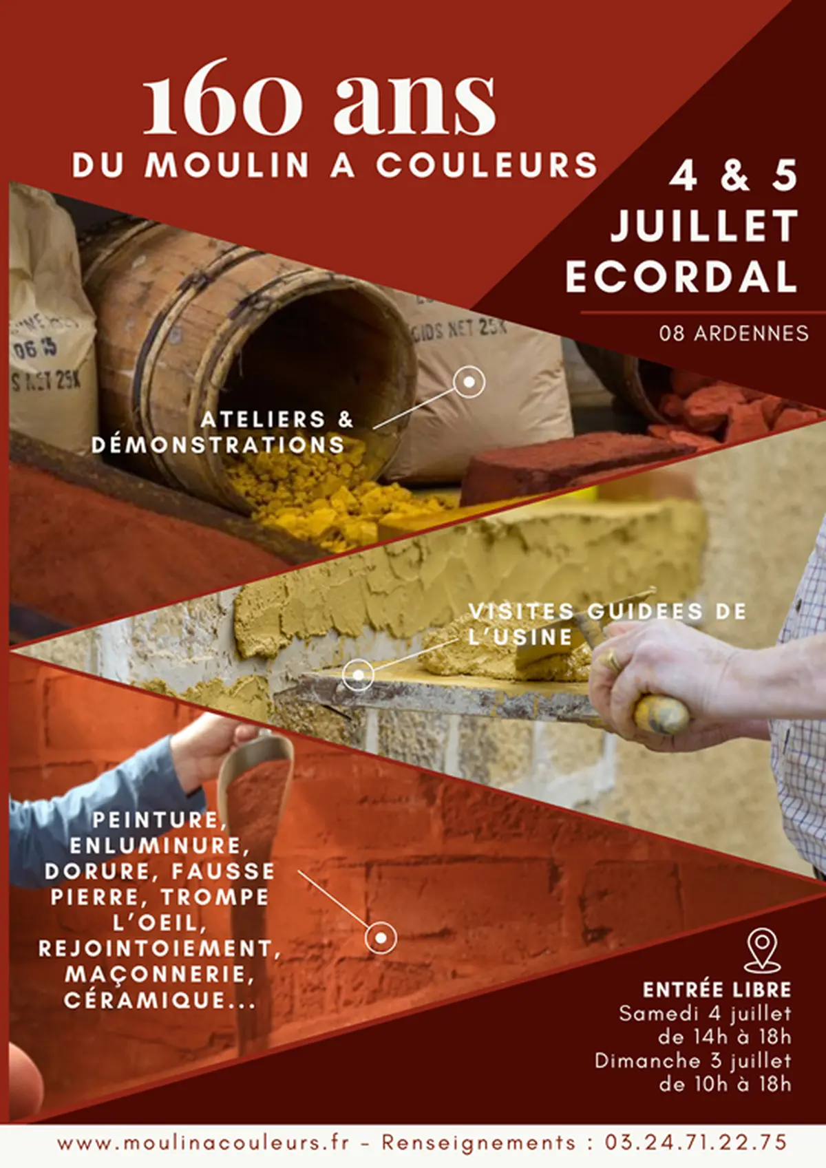 160 ans du Moulin à couleurs d'Ecordal