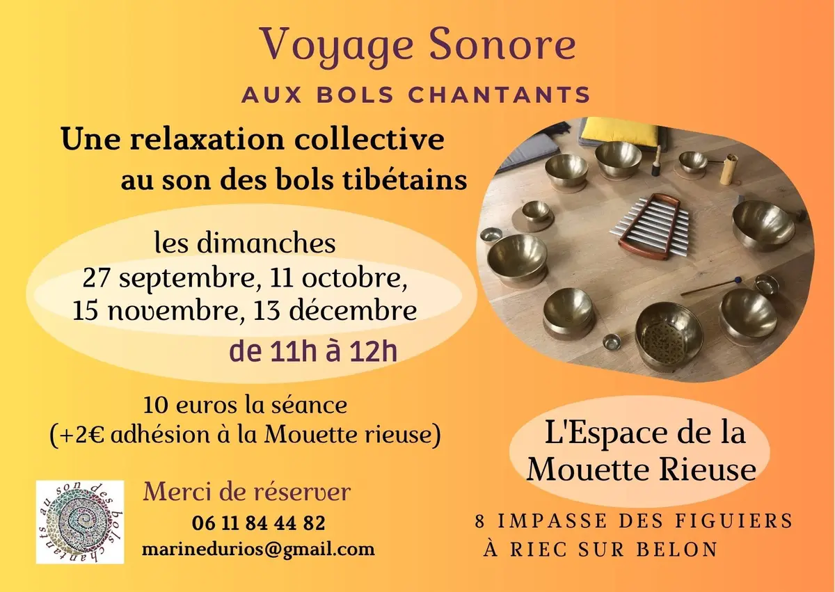 Voyage sonore aux sons des Bols chantants 
