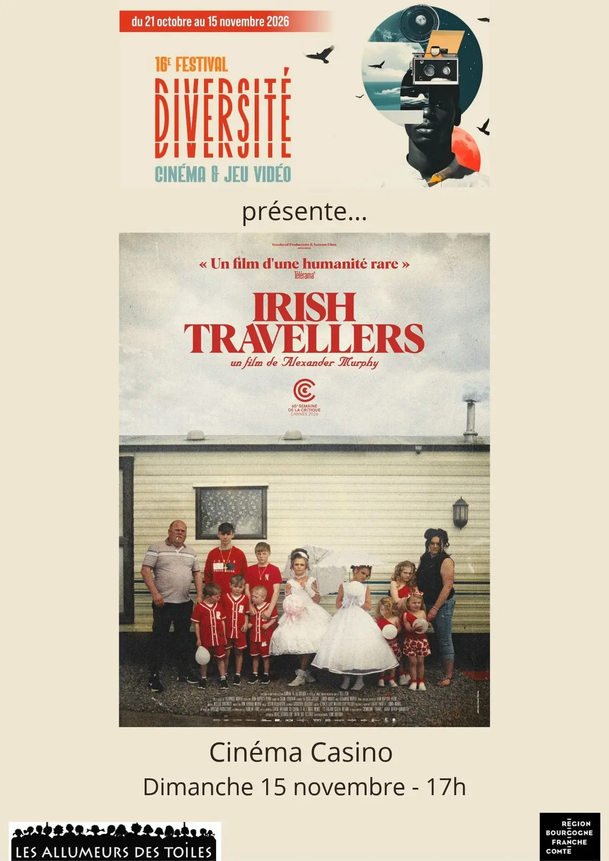 16e Festival Diversité - Cinéma & jeux vidéo - Irish Travellers - documentaire de Alexander Murphy