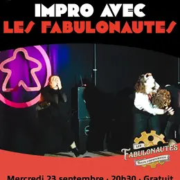 Impro avec Les Fabulonautes au Meeple Bar