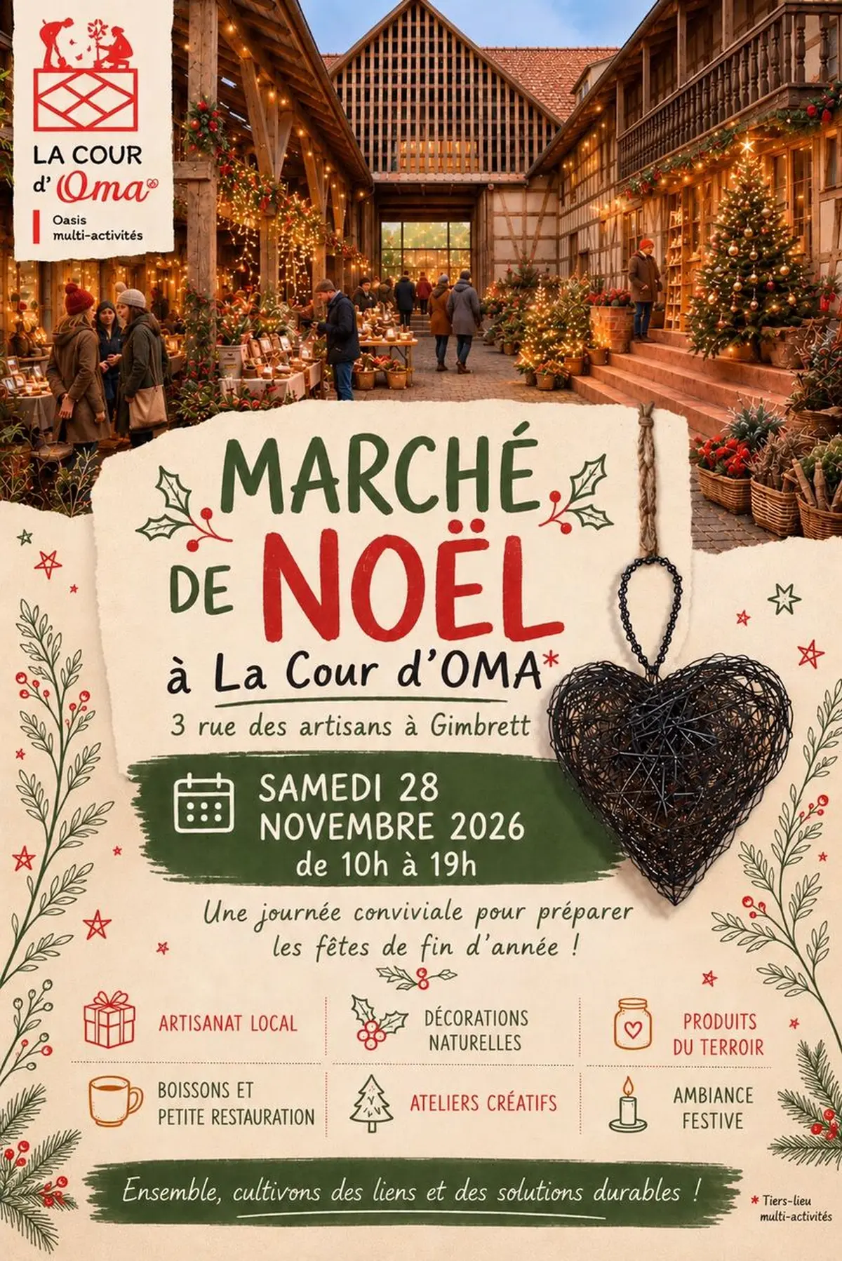 Marché de Noël Gimbrett à la Cour d'Oma