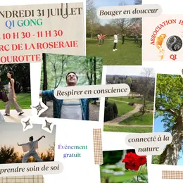 Qi Gong en plein air à Thourotte parc de la Roseraie 