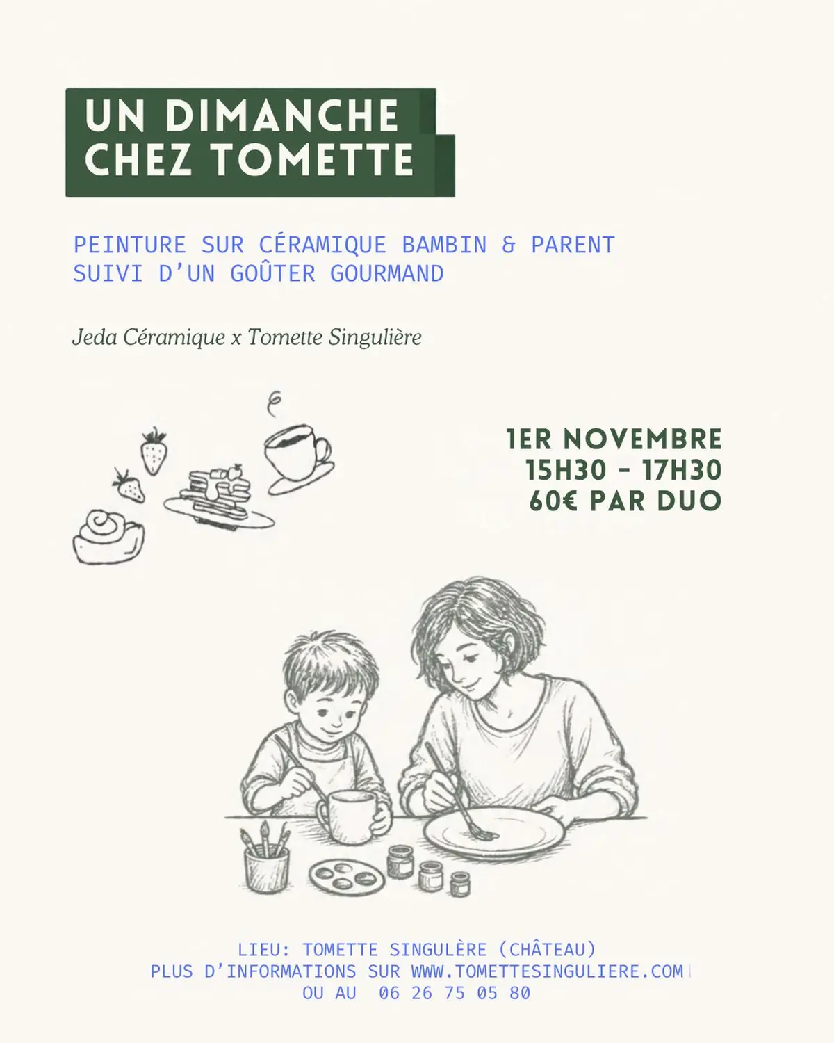 Peinture sur céramique en famille
